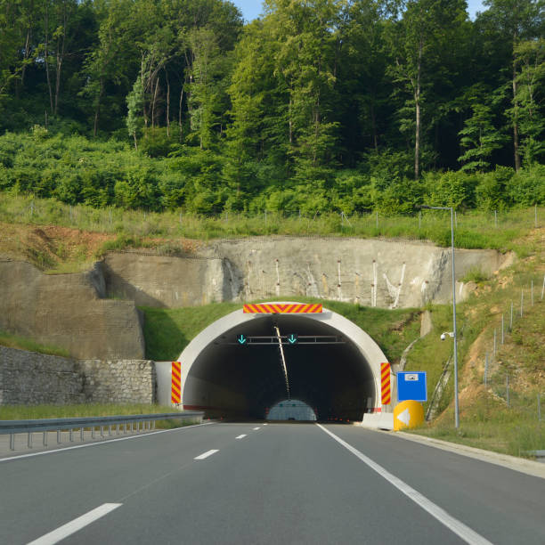 istock slope in the tunnel on the expressway 986197202