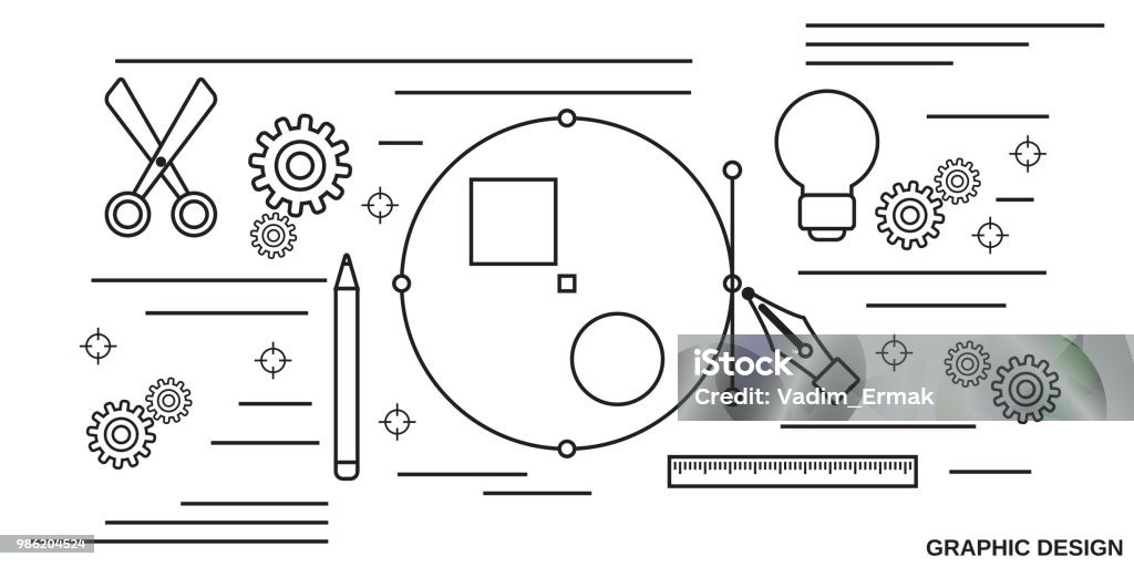 Graphic Design Vector Concept Illustration Stock Illustration ...