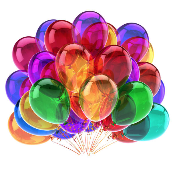 istock balloons colorful. birthday party decoration multicolor beautiful 986223664