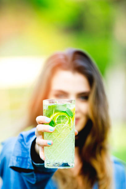 istock Detox water with a lemon, ice, and mint 986250970