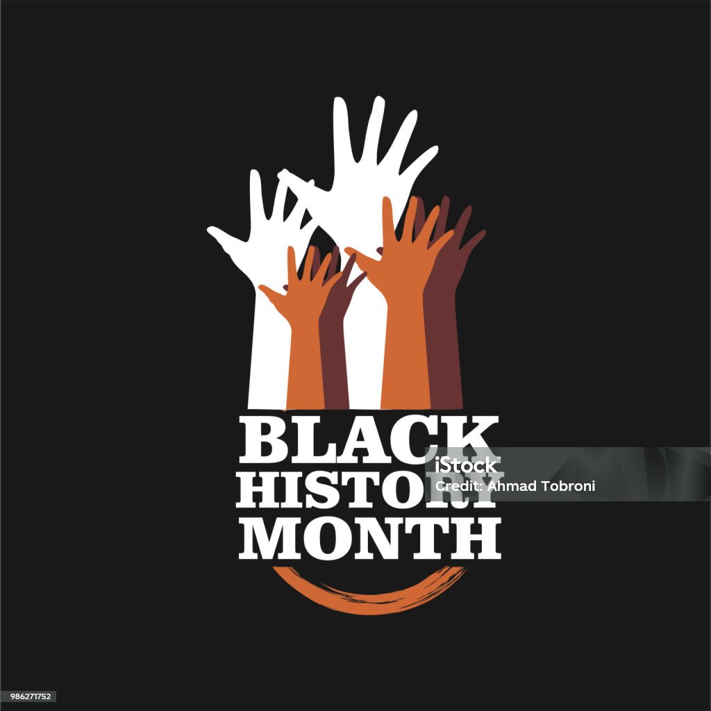 Black History Month Vector Template Design Black History Month stock vector