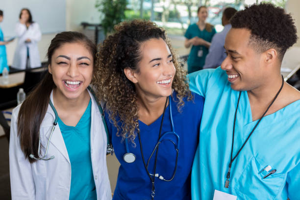 istock Friends attending medical school together 986274980