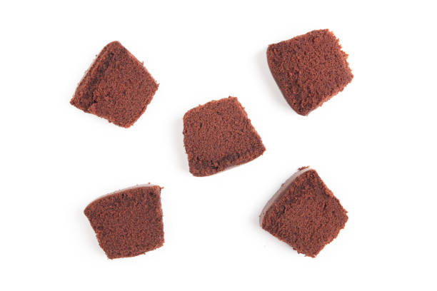 istock sliced bar cake chocolate slice slices in white background. 986317872
