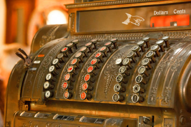 istock Old cash register from 1920 986331410