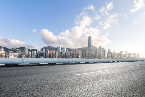 istock Inner city road in Hong Kong 986338392