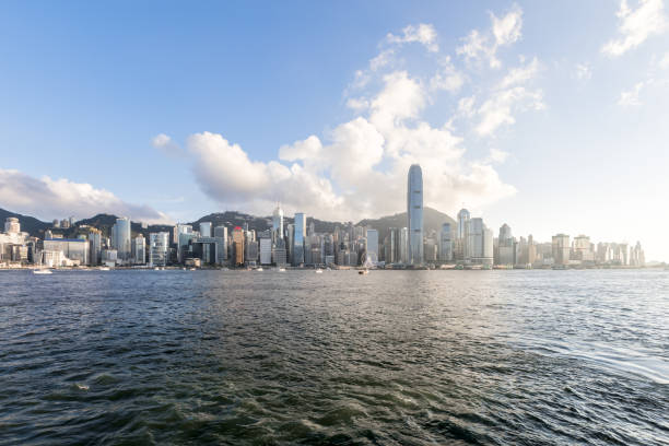 istock Hong Kong skyline at sunny day 986338490