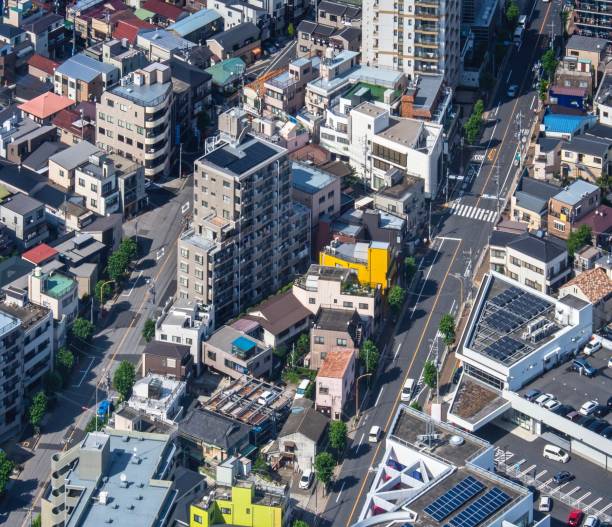 istock Aerial Cityscape Downtown Tokyo , Japan 986387094