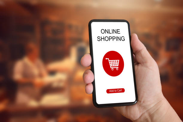 istock E-commerce internet shopping cart mobile phone app supermarket 986415052