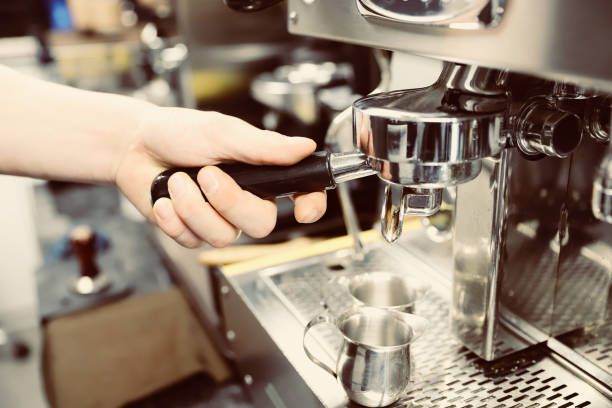 istock Barista Cafe Making Coffee Preparation Service Concept 986438062
