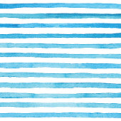 istock Blue Watercolor Stripes Pattern 986442850