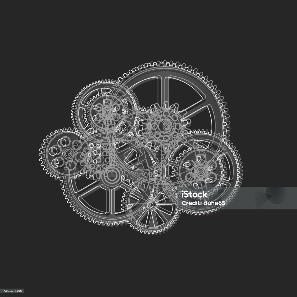 Gears Background Stock Illustration - Download Image Now - Gear