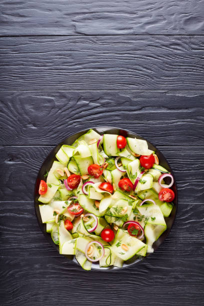istock zucchini ribbon salad on a plate 986464008