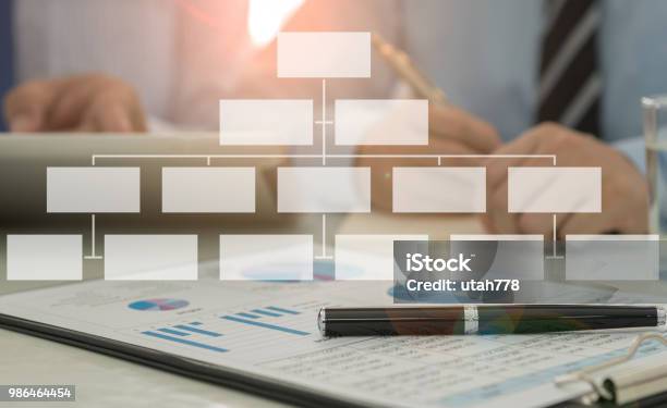 Organization Structure Stock Photo - Download Image Now - Organization Chart, Organization, Flow Chart