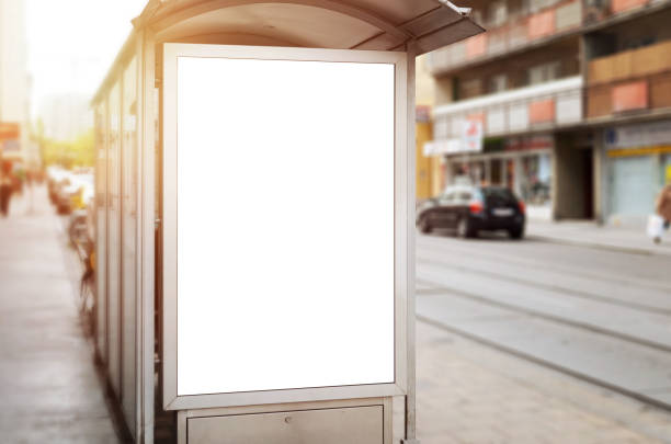 istock City billboard mockup on bus station. 986486018