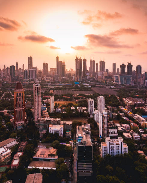vista da cidade de mumbai nos verões - bombaim - fotografias e filmes do acervo