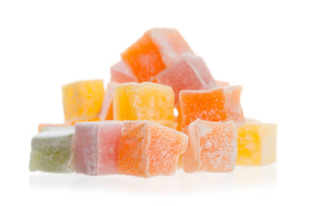 istock Heap of Colorful Turkish Delight Isolated 986518958