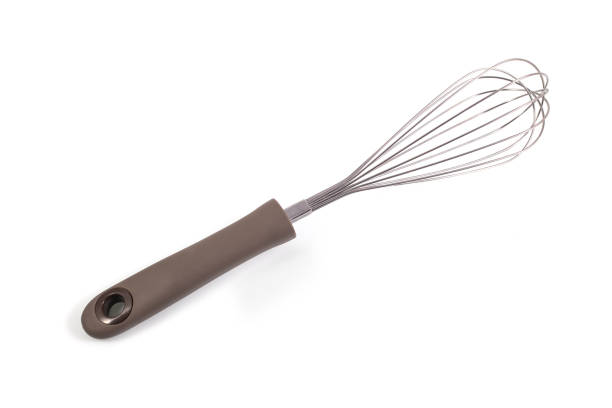 istock Top view,  equipment household kitchen whisk, mixer isolated on white background. 986525914