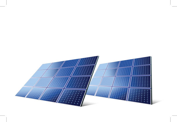 solarkollektoren - photovoltaik stock-grafiken, -clipart, -cartoons und -symbole