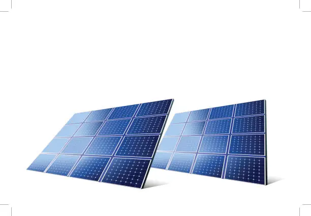 Vector illustration of Solar panels