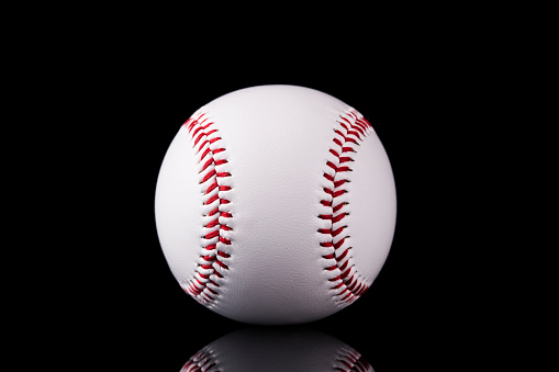 Major League Baseball on black background
