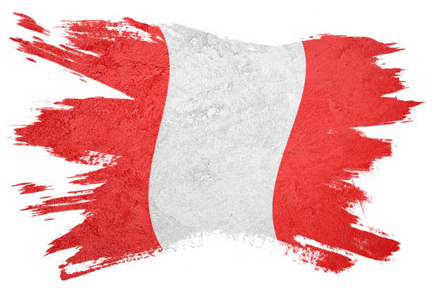 istock Grunge Peru flag. Peru flag with grunge texture. 986556040