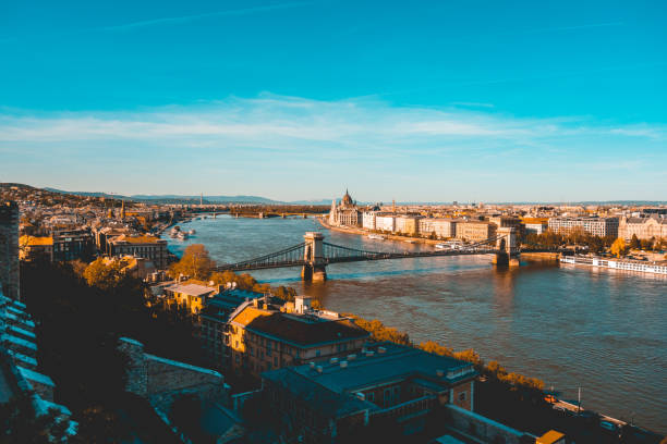 istock beautiful overview about budapest with chain bridge and parliament building 986565248