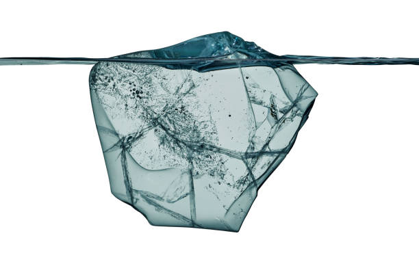 istock block of ice with underwater view with clipping path. 986573868
