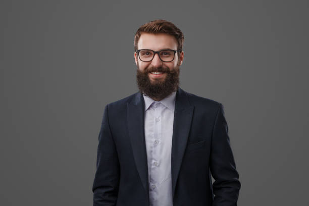 istock Cheerful bearded man in glasses 986582420