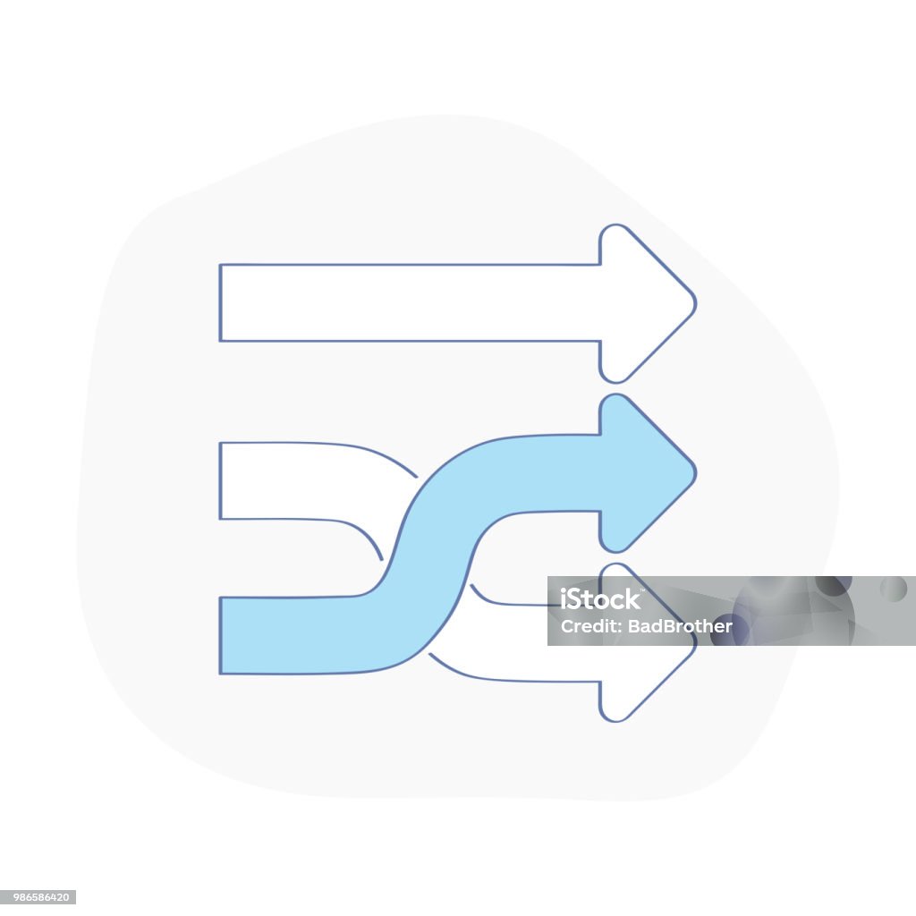 Changing Direction Example Picture Change Of Movement Direction Stream Replacement Changing Vector Of ...