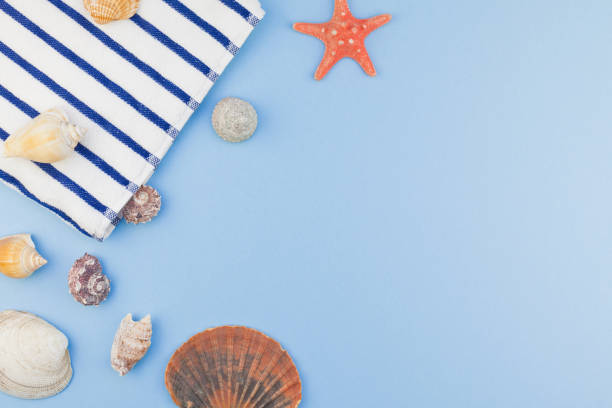 istock Flat lay concept of summer travel vacations 986589676