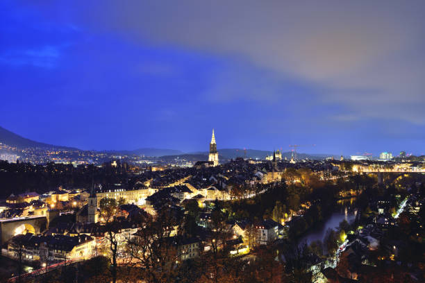 istock Bern Cityscape at Sunset, Switzerland 986596508