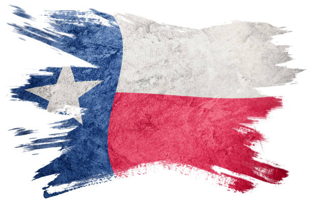 istock Grunge Texas state flag. Texas flag brush stroke. 986599500