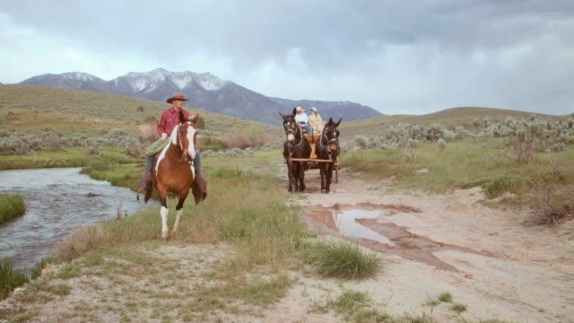 Cowboy Wagon on the Prairie