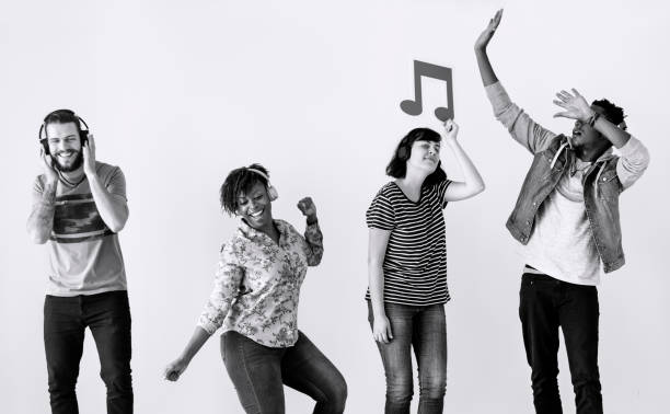 People together enjoying music