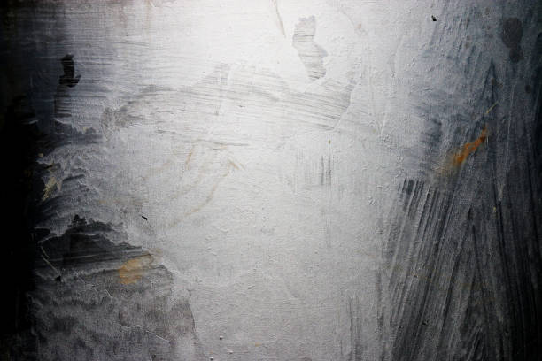 istock Surface of galvanized iron plate covered by brush stroke 986660224