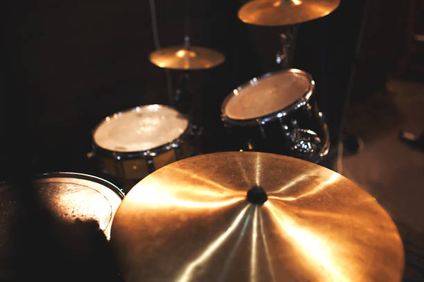 istock Brawling installation with a drummer and drumsticks, to create a rhythm musical performance 986662436