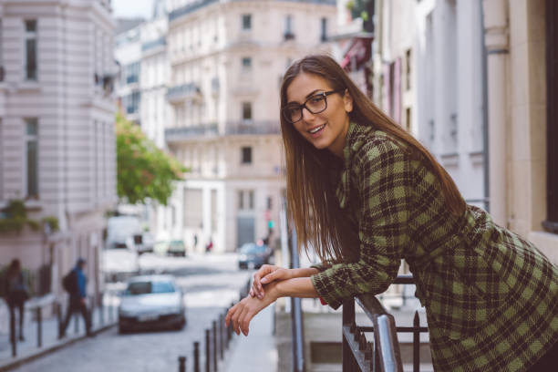 istock Happy woman in Paris 986662796