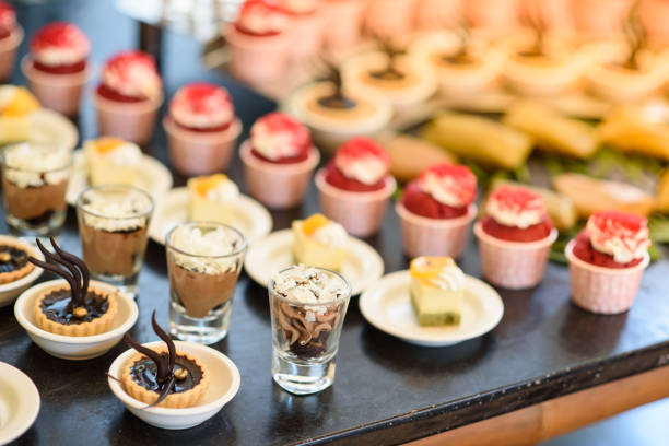 istock Desserts in the buffet line. For event party 986683018
