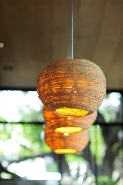 istock Lamps made of wicker 986688106