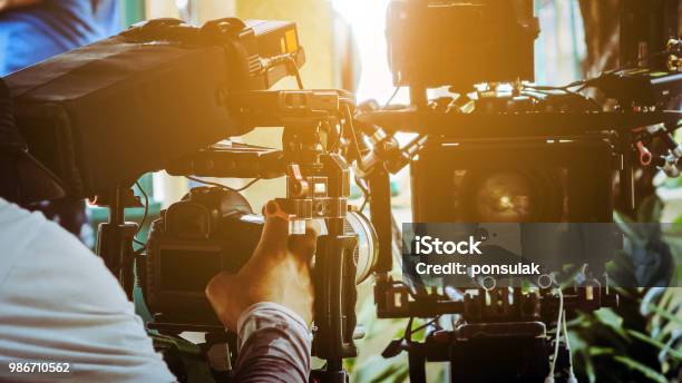 Behind The Scenes Background Stock Photo - Download Image Now - Movie, Industry, Archival