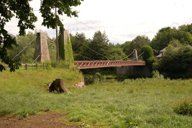 istock suspension bridge between Eckford & Heiton in Scottish Borders 986711196