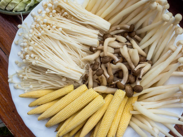 Vegatables set mushroom, baby corn.