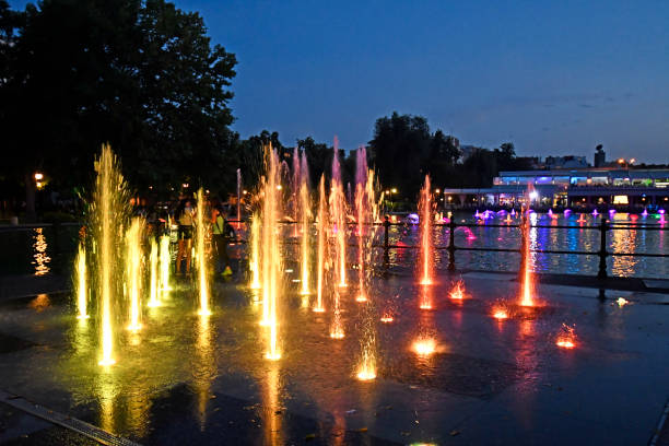 istock Bulgaria, Plovdiv, illuminated singing fountains 986720726