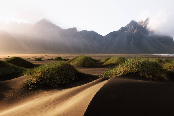 istock Famous Stokksnes mountains on Vestrahorn cape 986728556
