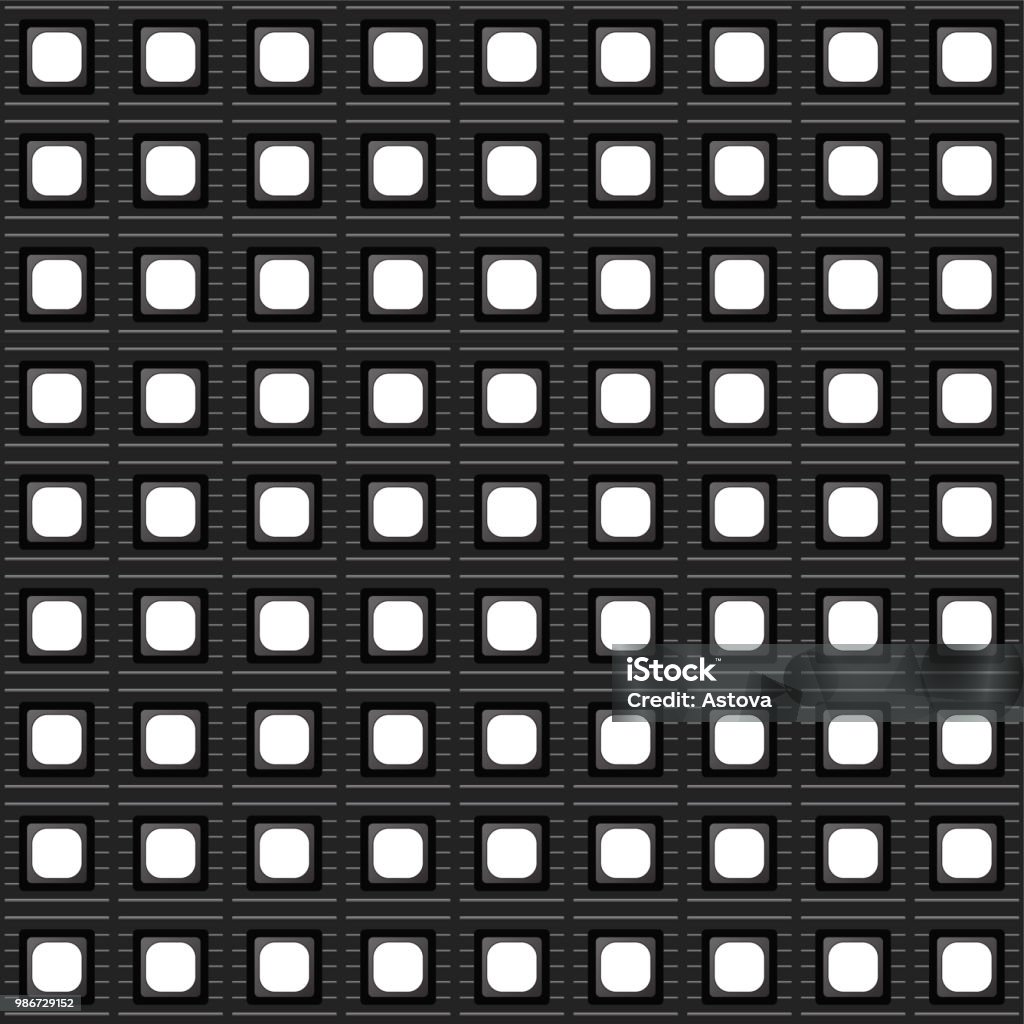 Led Panel Light Pattern Led Panel Pattern 50mm Stock Illustration - Download Image Now - Close ...