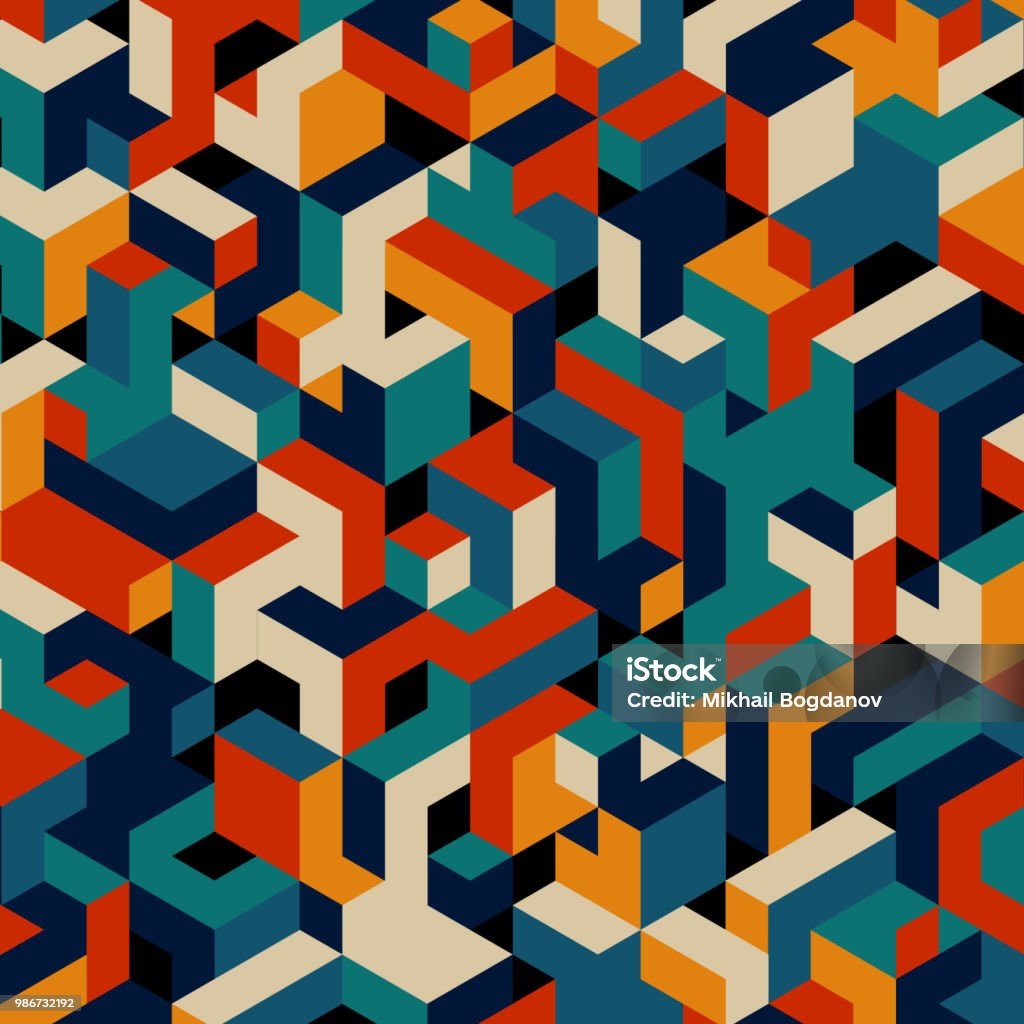 Modern Isometric Background Stock Illustration - Download Image Now ...