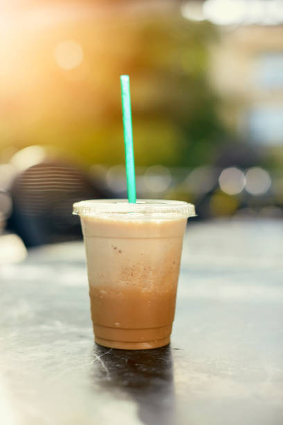 istock Iced coffee with milk in glass 986737246