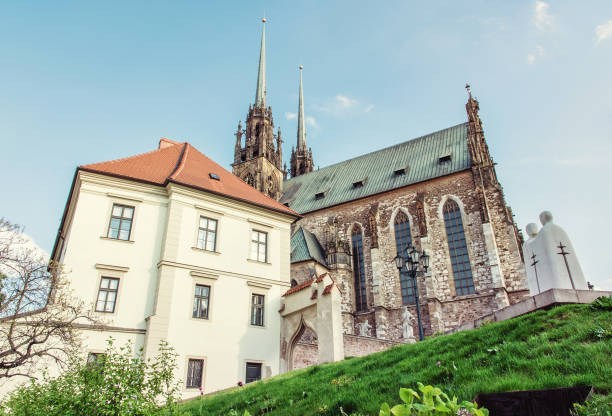 istock Famous Cathedral of St. Peter and Paul, Brno, old filter 986753578