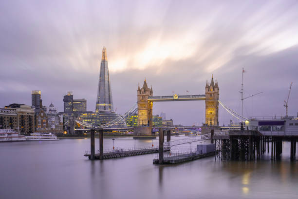 istock London panorama, Tower Bridge and The Shard skyscraper illuminated 986791406