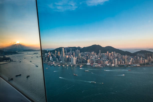 istock Hong Kong city view at sunset 986791618
